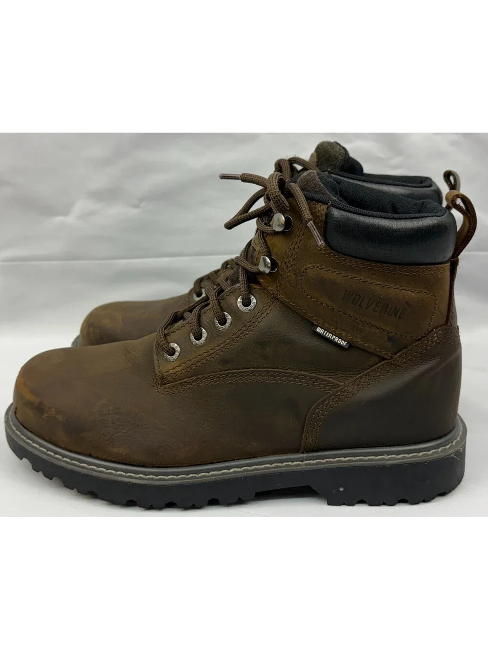 Wolverine Men's Size 10.5M US Waterproof Slip-Resistant Steel-Toe Work Boots